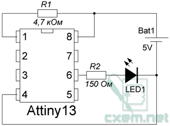 ШИМ на контроллере Attiny13